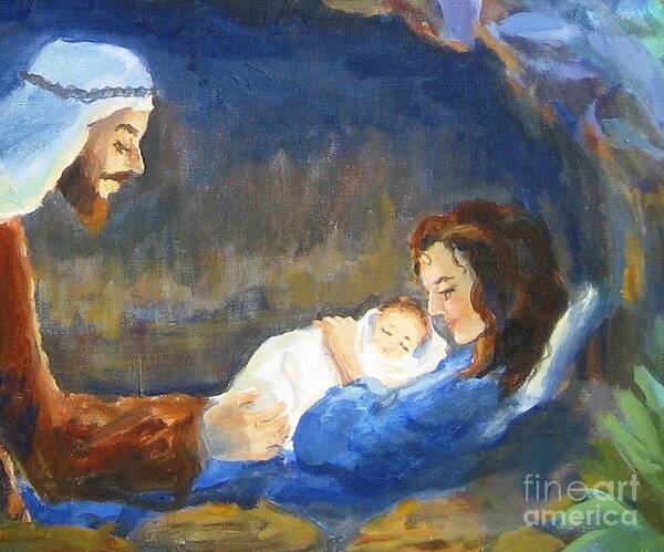 Christian Art Poster featuring the painting The Infant King by Maria Hunt