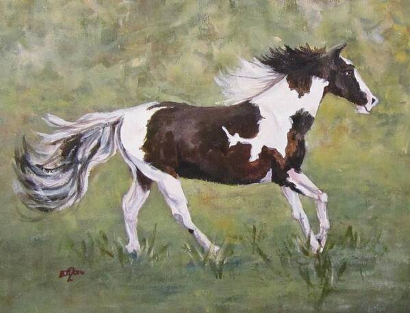 Horse Poster featuring the painting The Mare by Barbara O'Toole