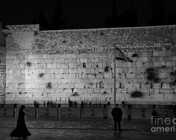 Western Wall Poster featuring the photograph The Western Wall, Jerusalem by Perry Rodriguez