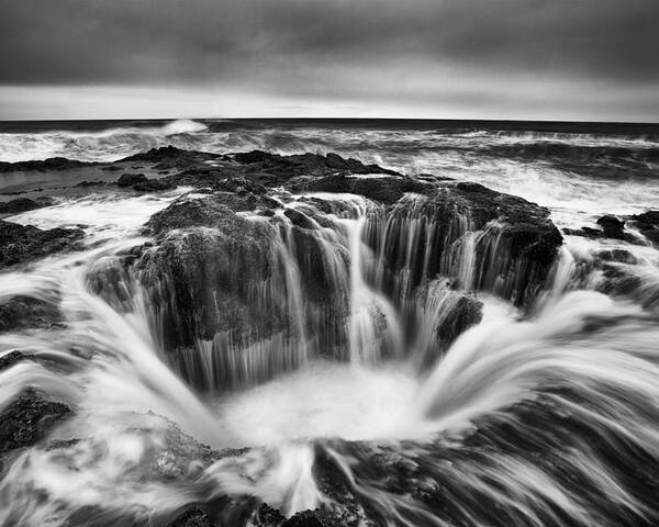 Hole Poster featuring the photograph Thor's Well by Thomas Haney