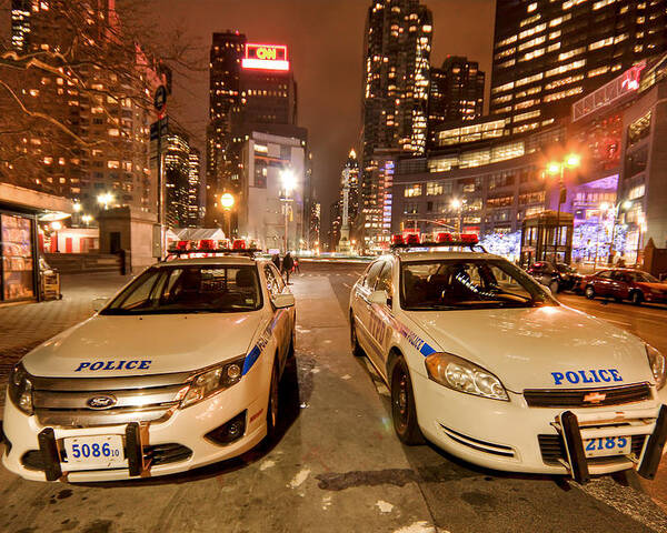 Nypd Poster featuring the photograph To Serve And Protect by Evelina Kremsdorf