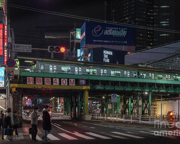 Tokyo Poster featuring the photograph Tokyo Metro by Perry Rodriguez