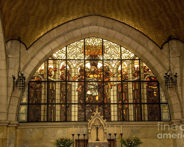 Christian Art Poster featuring the photograph Via Dolorosa 2nd Station by Adriana Zoon