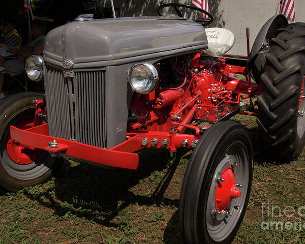Tractor Poster featuring the photograph Vintage Ford Tractor by Mike Eingle