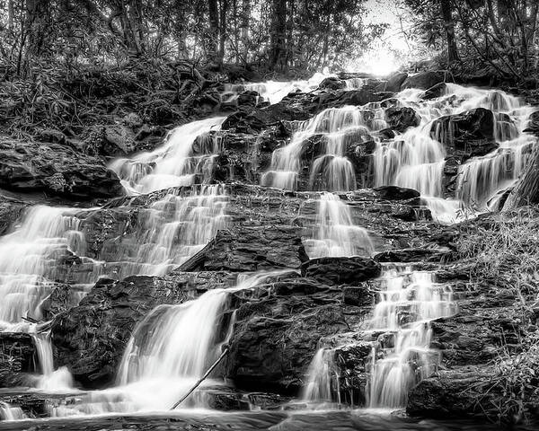 Vogel State Park Poster featuring the photograph Vogel State Park Waterfall by Anna Rumiantseva