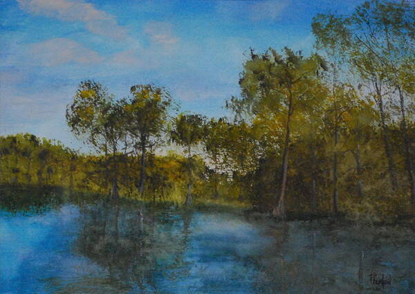Waccamaw River Poster featuring the painting Waccamaw Breeze I by Phil Burton