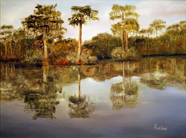 Waccamaw Poster featuring the painting Waccamaw River by Phil Burton