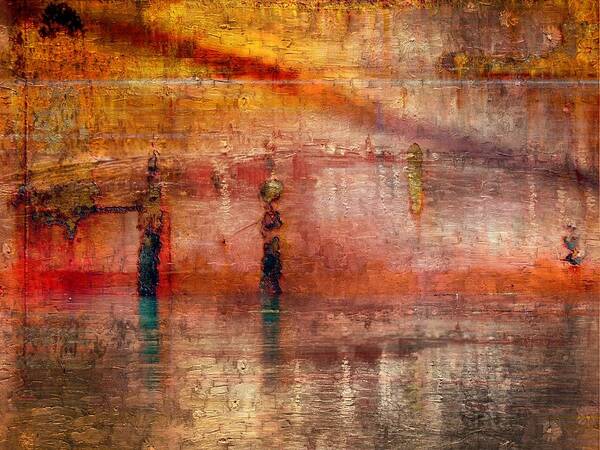 Abstract Poster featuring the photograph Waiting by Marcia Lee Jones