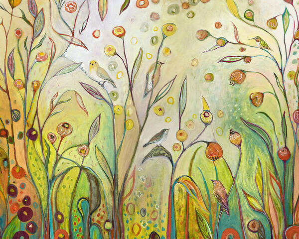 Garden Poster featuring the painting Welcome to My Garden by Jennifer Lommers