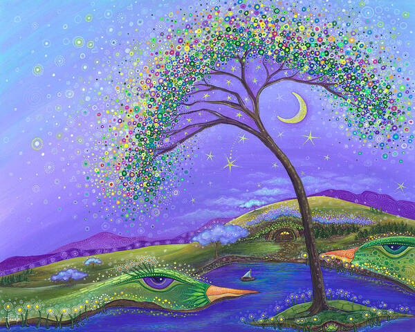 Dreamscape Poster featuring the painting What a Wonderful World by Tanielle Childers