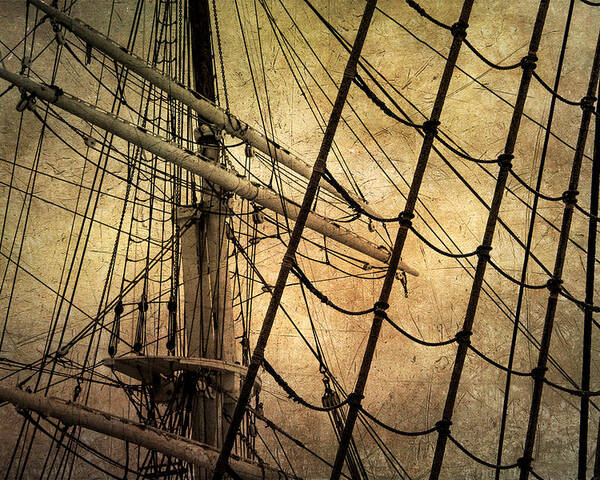 Windjammer Poster featuring the photograph Windjammer Rigging by Fred LeBlanc