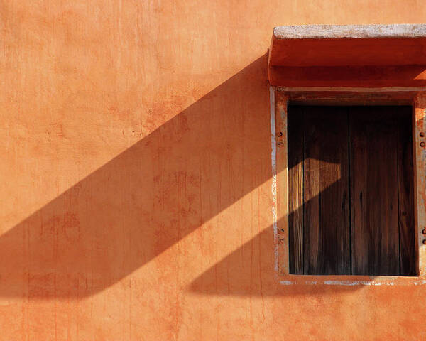 Minimal Poster featuring the photograph Window with Long Shadow by Prakash Ghai