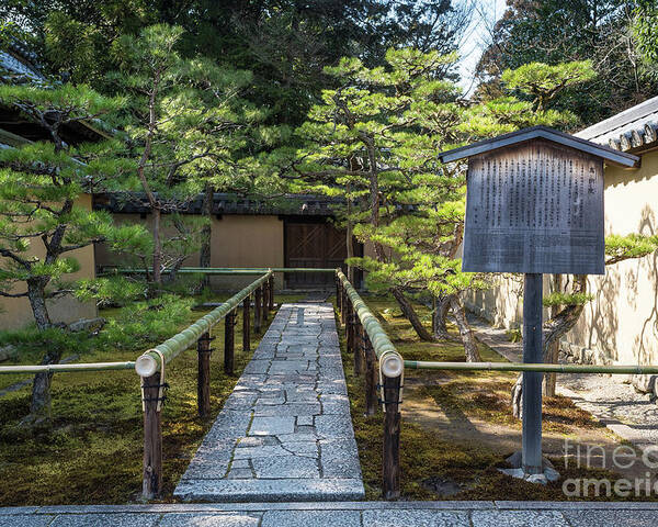 Zen Poster featuring the photograph Zen Garden, Kyoto Japan by Perry Rodriguez