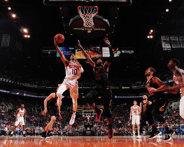 Nba Pro Basketball Poster featuring the photograph Cleveland Cavaliers V Phoenix Suns by Barry Gossage