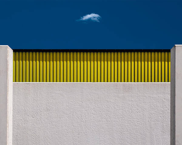 Yellow Poster featuring the photograph The Cloud by Rolf Endermann