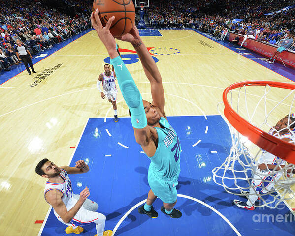 Nba Pro Basketball Poster featuring the photograph Charlotte Hornets V Philadelphia 76ers by Jesse D. Garrabrant