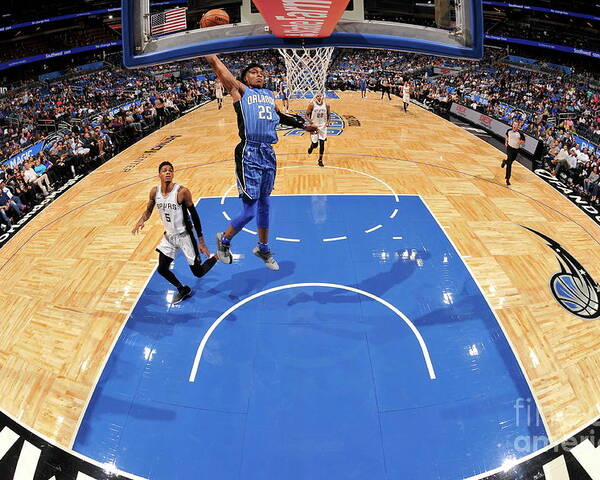 Nba Pro Basketball Poster featuring the photograph San Antonio Spurs V Orlando Magic by Fernando Medina