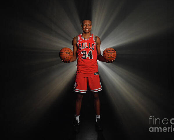 Wendell Carter Jr Poster featuring the photograph 2018 Nba Rookie Photo Shoot by Jesse D. Garrabrant