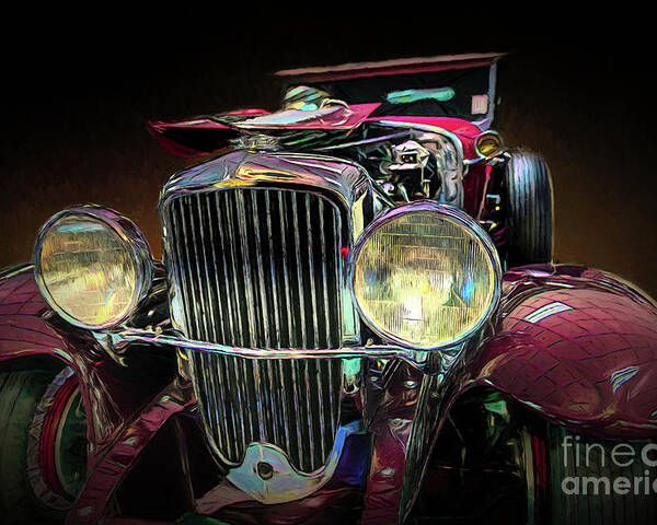 Cars Poster featuring the mixed media 1931 Duesenberg Model J by DB Hayes