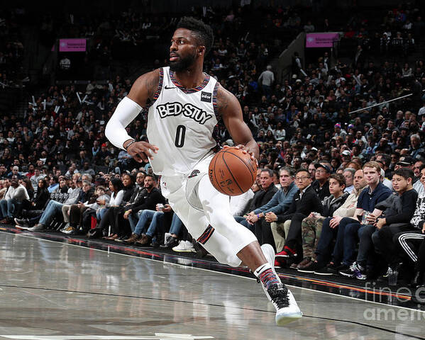 David Nwaba Poster featuring the photograph Miami Heat V Brooklyn Nets by Nathaniel S. Butler