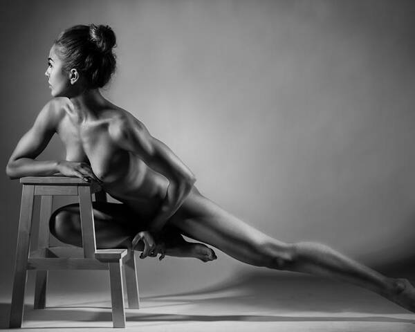 Fine Art Nude Poster featuring the photograph Bodyscape by Anton Belovodchenko