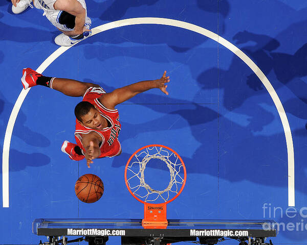 Nba Pro Basketball Poster featuring the photograph Chicago Bulls V Orlando Magic by Fernando Medina
