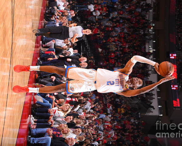 Nba Pro Basketball Poster featuring the photograph Oklahoma City Thunder V Houston Rockets by Bill Baptist
