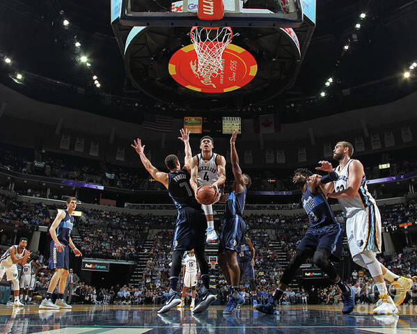 Nba Pro Basketball Poster featuring the photograph Dallas Mavericks V Memphis Grizzlies by Joe Murphy