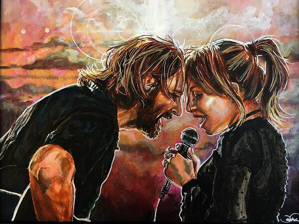 A Star Is Born Poster featuring the painting Always Remember Us This Way by Joel Tesch