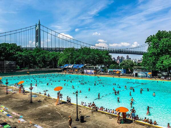 Iphone X Poster featuring the photograph Astoria Pool by Cate Franklyn