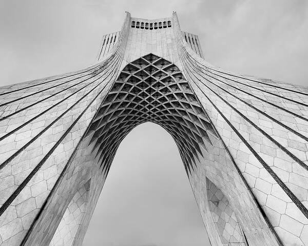 Architecture Poster featuring the photograph Azadi Tower by Mohammad Oskoei