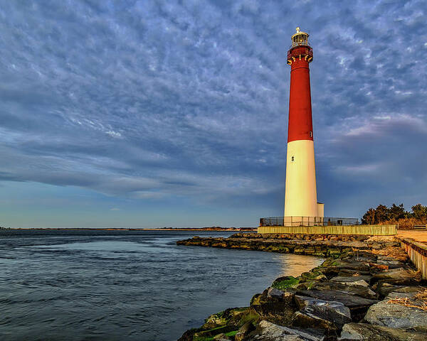 Barnegat Light Poster featuring the photograph Barnegat Lighthouse Afternoon by Susan Candelario