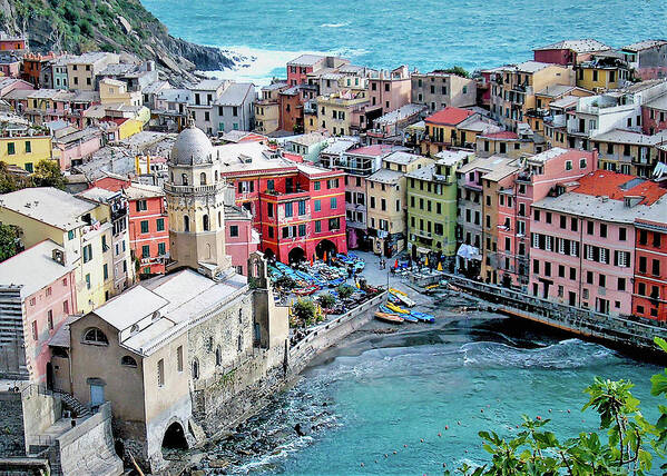 Italy Poster featuring the photograph Cinque Terre, Italy by Leslie Struxness