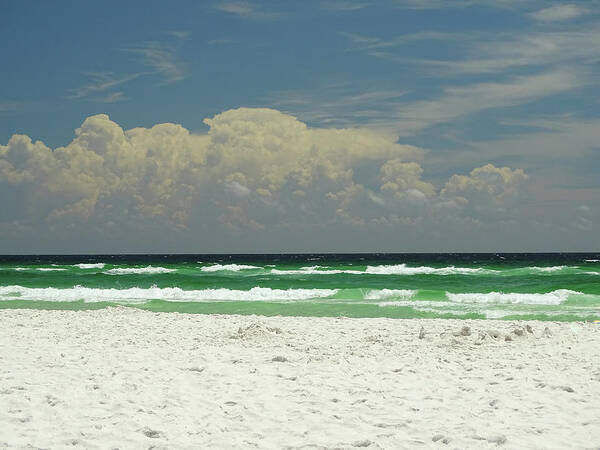 Sandestin Poster featuring the photograph Clouds Rolling in on Sandestin Beach by Dan Podsobinski