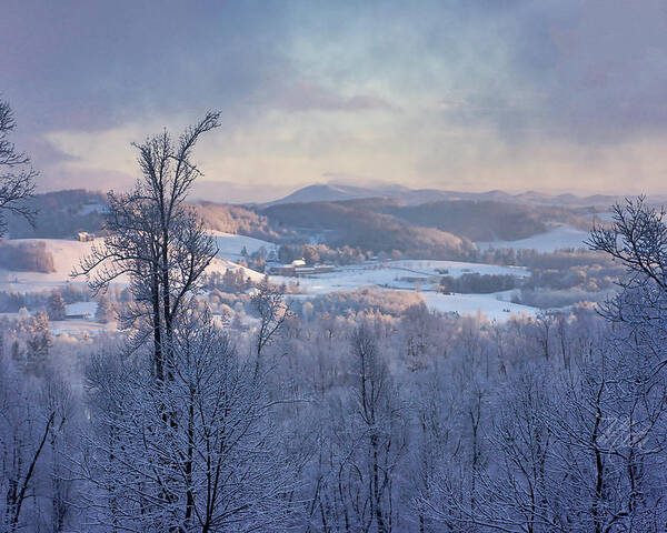 Fraser's Ridge Poster featuring the photograph Fraser's Ridge in Winter by Meta Gatschenberger