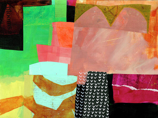 Abstract Art Poster featuring the painting Desert Dream #1 by Jane Davies