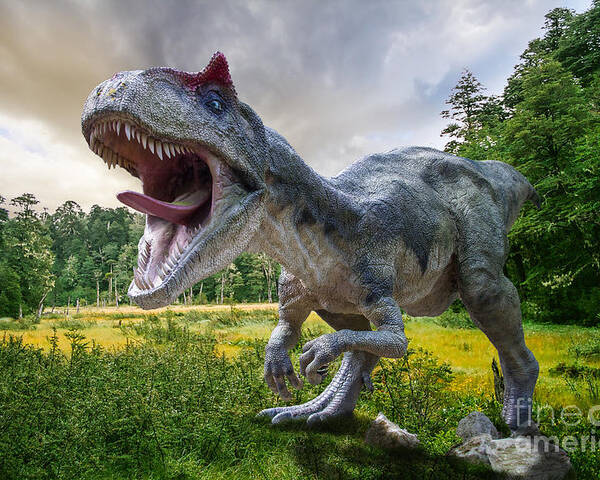 Big Poster featuring the photograph Dinosaur by Lukas Uher