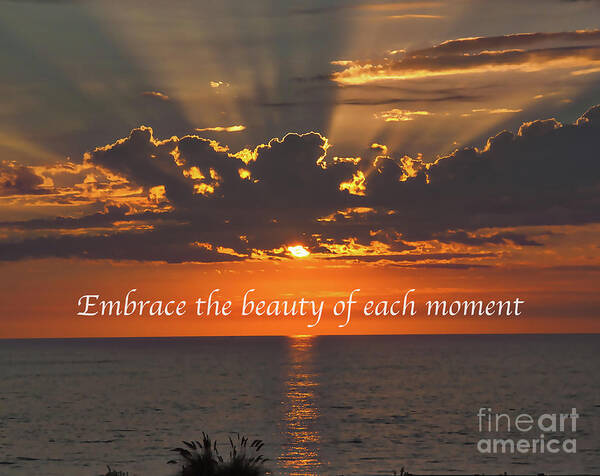 Ocean Poster featuring the digital art Embrace The Moment by Kirt Tisdale