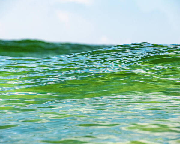 South Walton Poster featuring the photograph Emerald Wave by Kurt Lischka