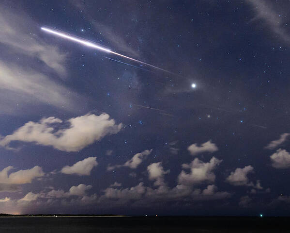 Clouds Poster featuring the photograph Fireball in the Sky by Joe Leone
