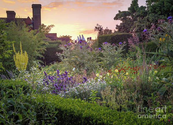 Great Dixter Poster featuring the photograph Great Dixter Perennial Border by Perry Rodriguez