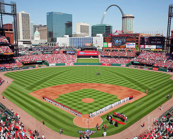 Opening Poster featuring the photograph Houston Astros V St. Louis Cardinals by Dilip Vishwanat