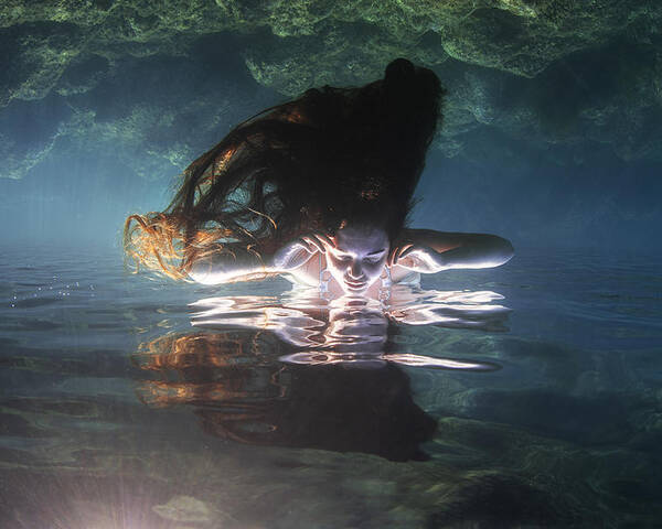 Underwater Poster featuring the photograph Kassandra by Davide Lopresti