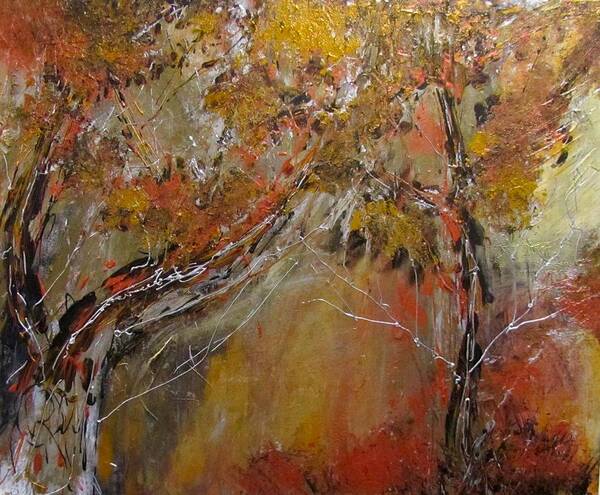 Fall Poster featuring the painting Late Fall by Barbara O'Toole