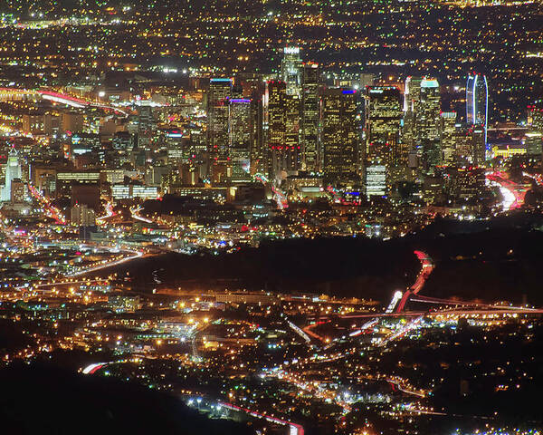 Los Angeles City Lights At Night by Aaron Kiely - Photos.com
