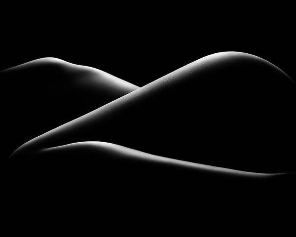Woman Poster featuring the photograph Nude woman bodyscape 17 by Johan Swanepoel