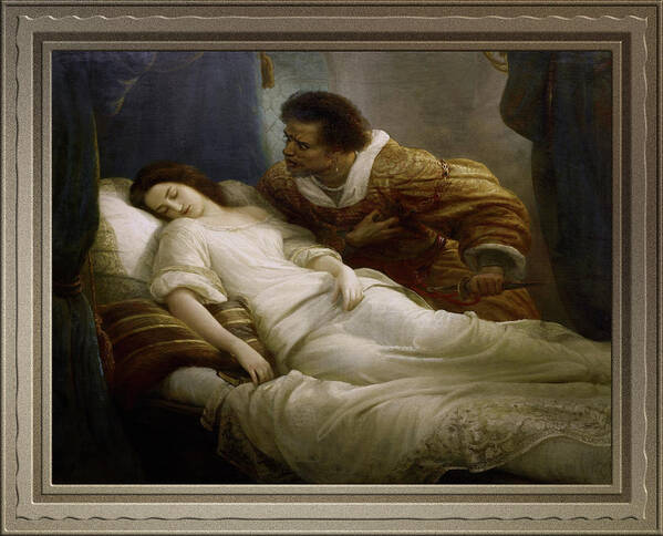 Othello Poster featuring the painting Othello by Christian Kohler by Rolando Burbon