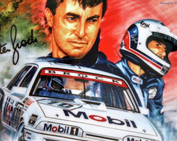 Peter Brock Poster featuring the digital art Peter Brock 052 by Kevin Chippindall