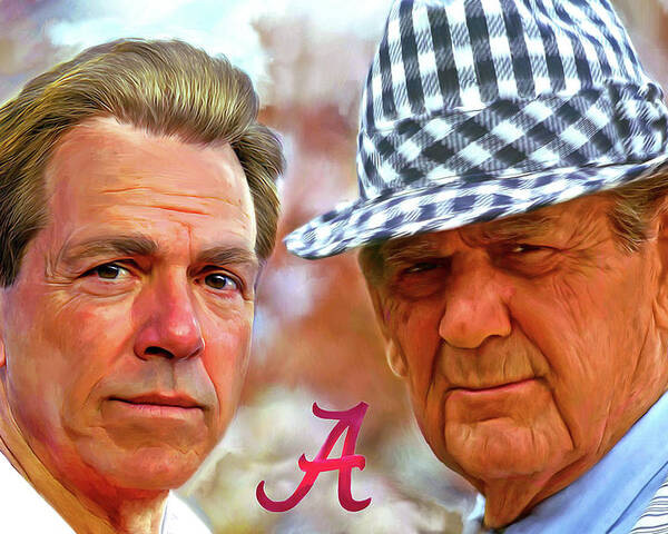 Mark Spears Poster featuring the painting Saban and Bear by Mark Spears