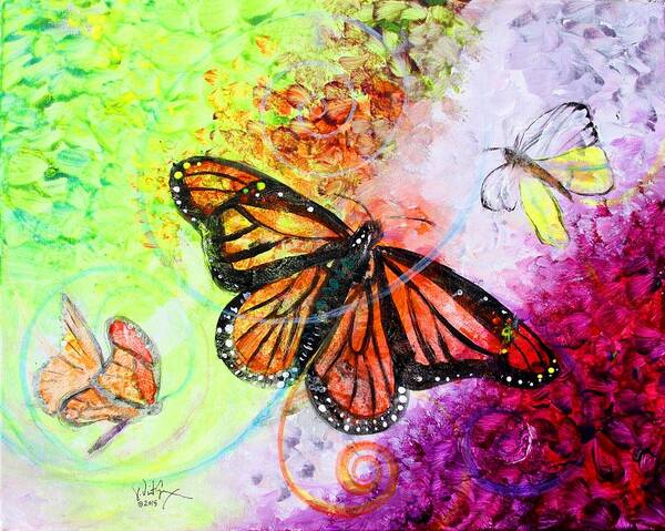 Butterfly Poster featuring the painting Sincere Beauty by J Vincent Scarpace